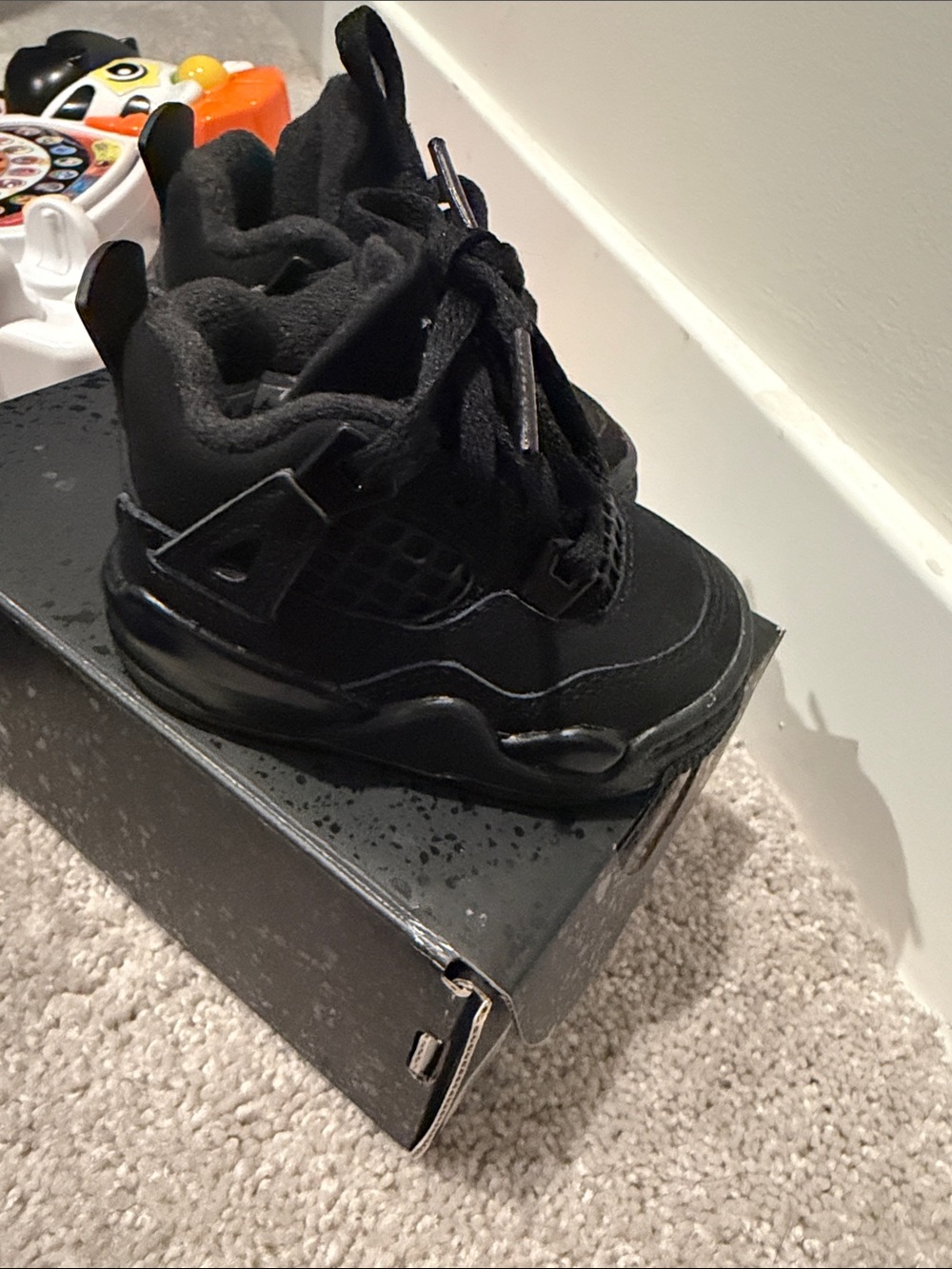 Jordan Black Kids' High-Top Sneaker